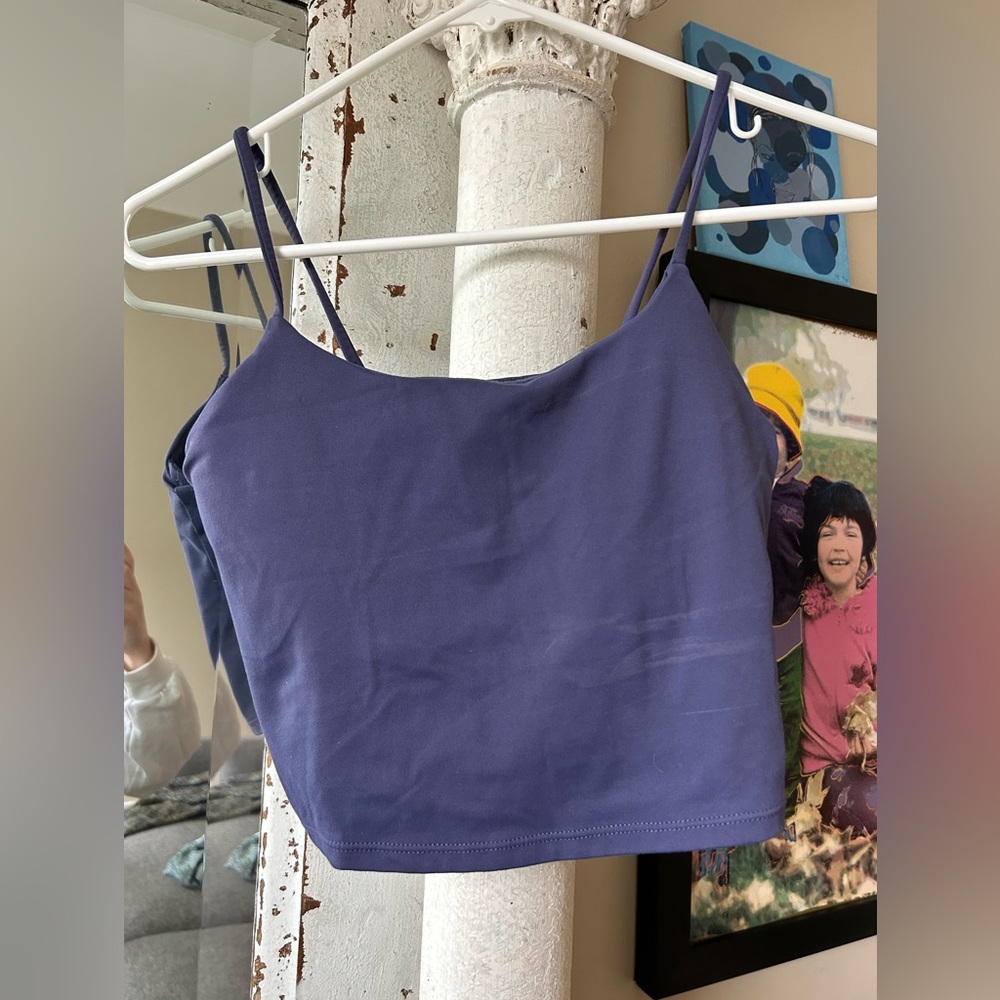 Purple workout tank